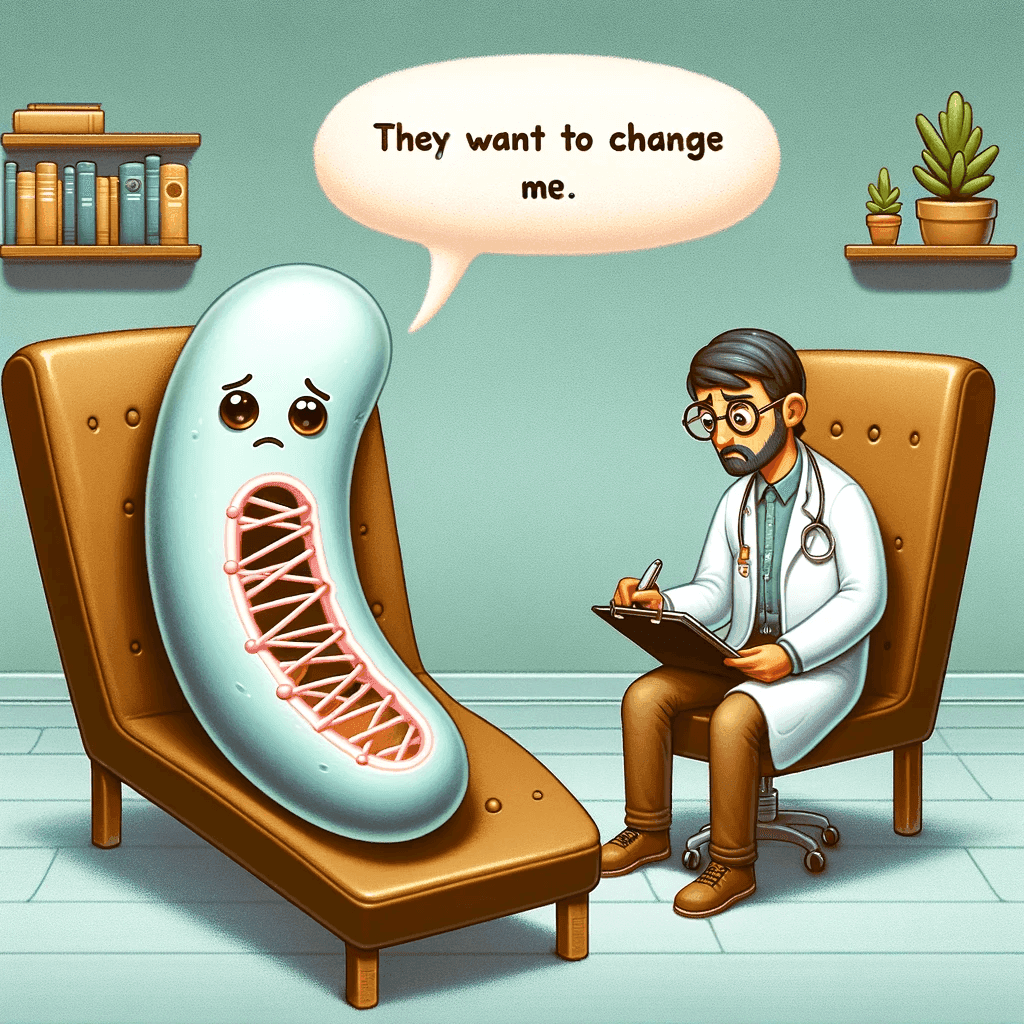 A bacteria talking to a therapist